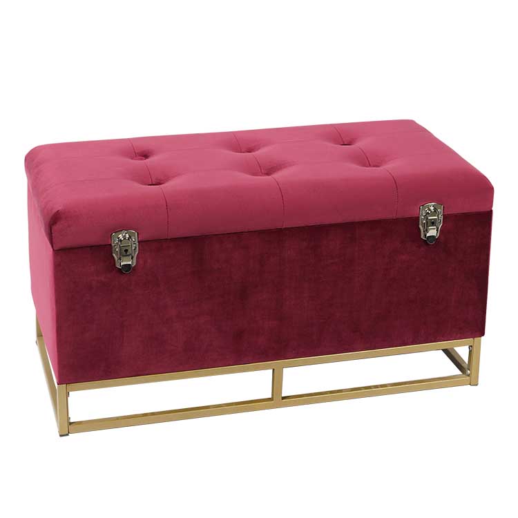 pink Ottoman Custom Storage Ottoman Wholesale Factory