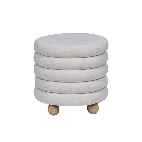 Bulk Beige Ottoman Channel Gray Tufted Ottoman FOB Fuzhou Price