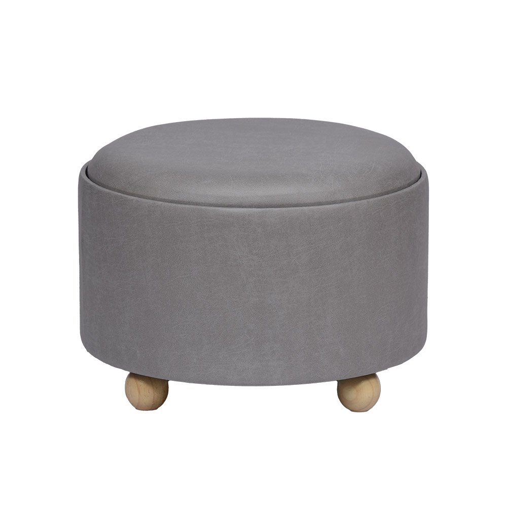 Ottoman Pouf Custom Synthetic Leather Ottoman Pouf FSC Wholesale Manufacturer