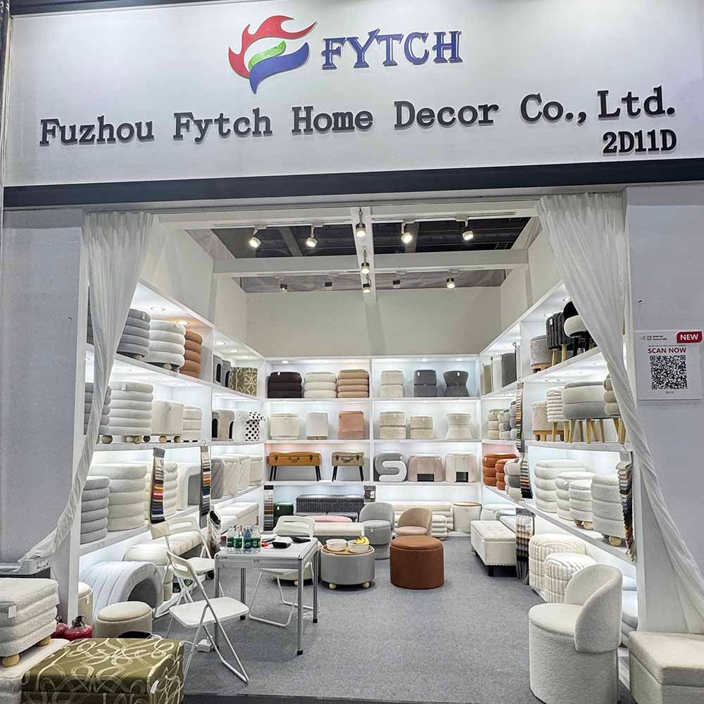 Custom Footstool Ottoman Upholstered storage ottoman Footstool Wholesale Factory Free Sample