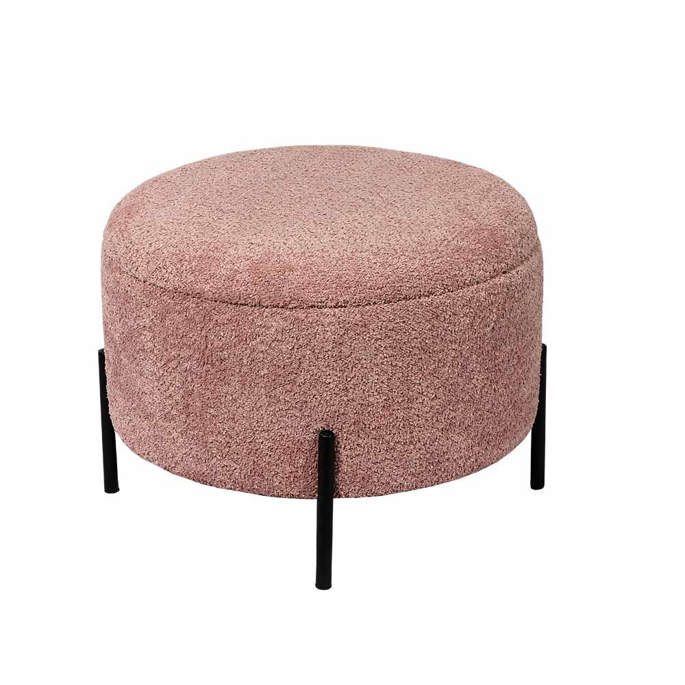 Factory Direct Large Round Ottoman Upholstery Round Ottoman Bulk Supply