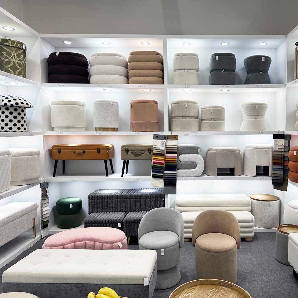 Large Square Ottoman Upholstered Ottoman Wholesale Factory