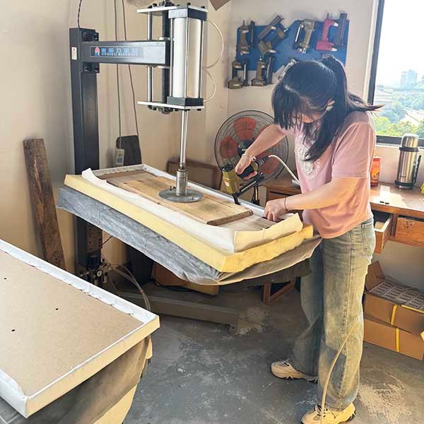 Folding Footstool with MDF Frame Fabric Cover Foam Seat Ideal for Importers & Retailers